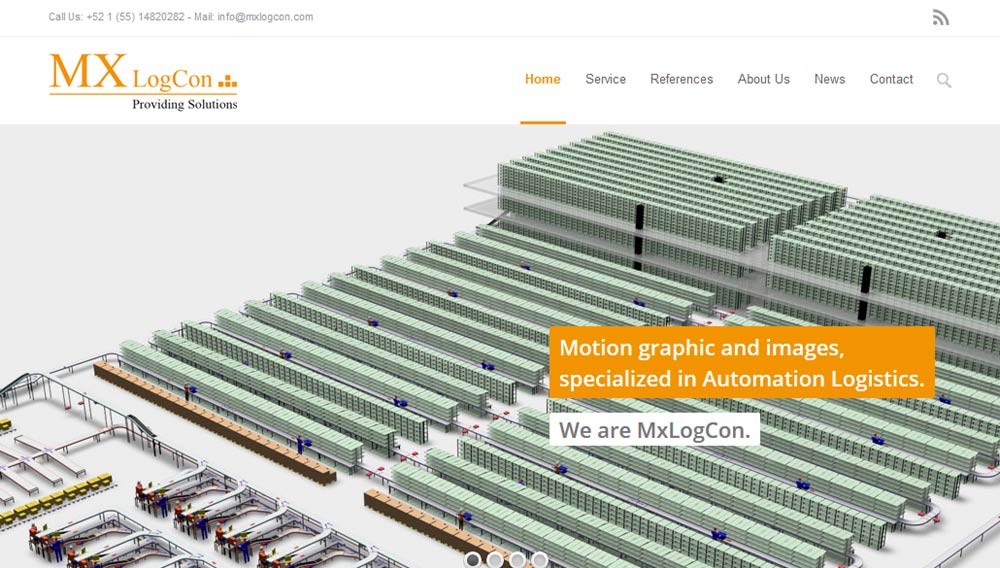 MXLogCon CMS, Webseite